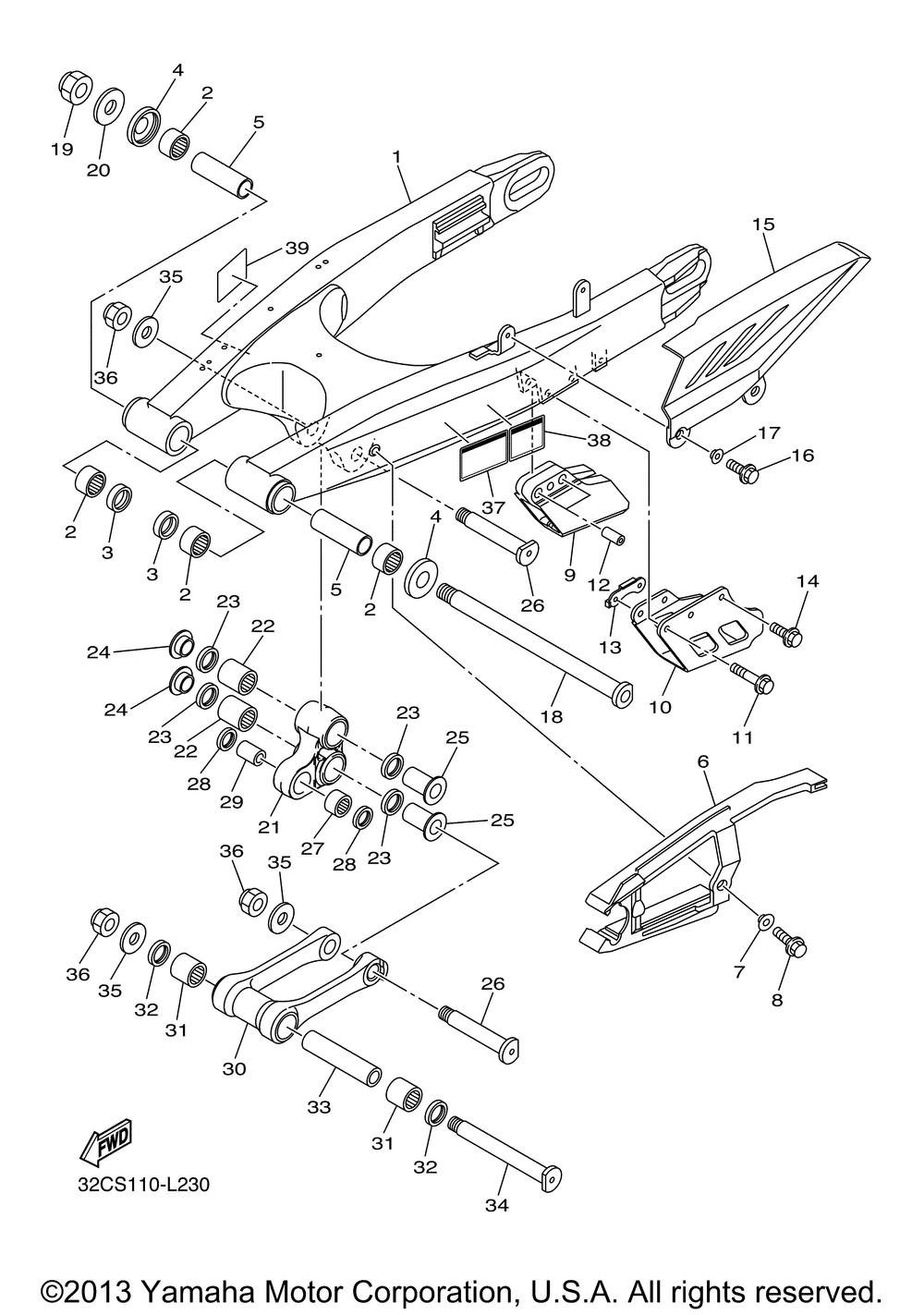 Rear arm