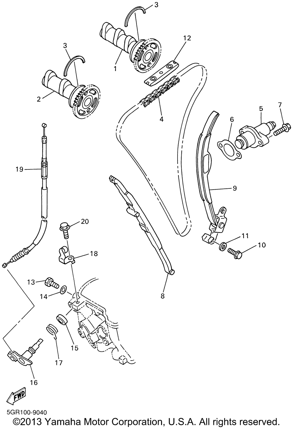 Camshaft chain