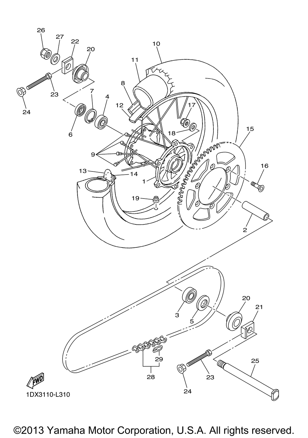 Rear wheel