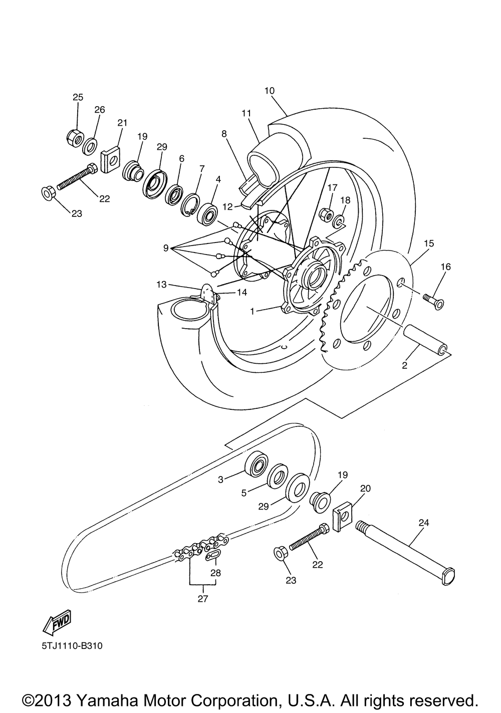 Rear wheel