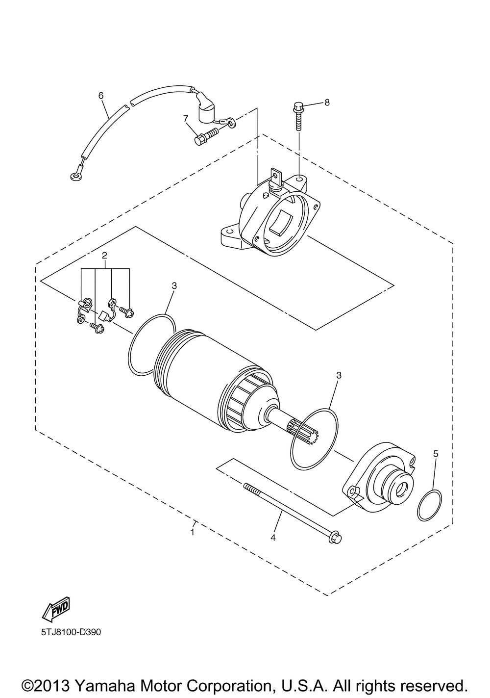 Starting motor