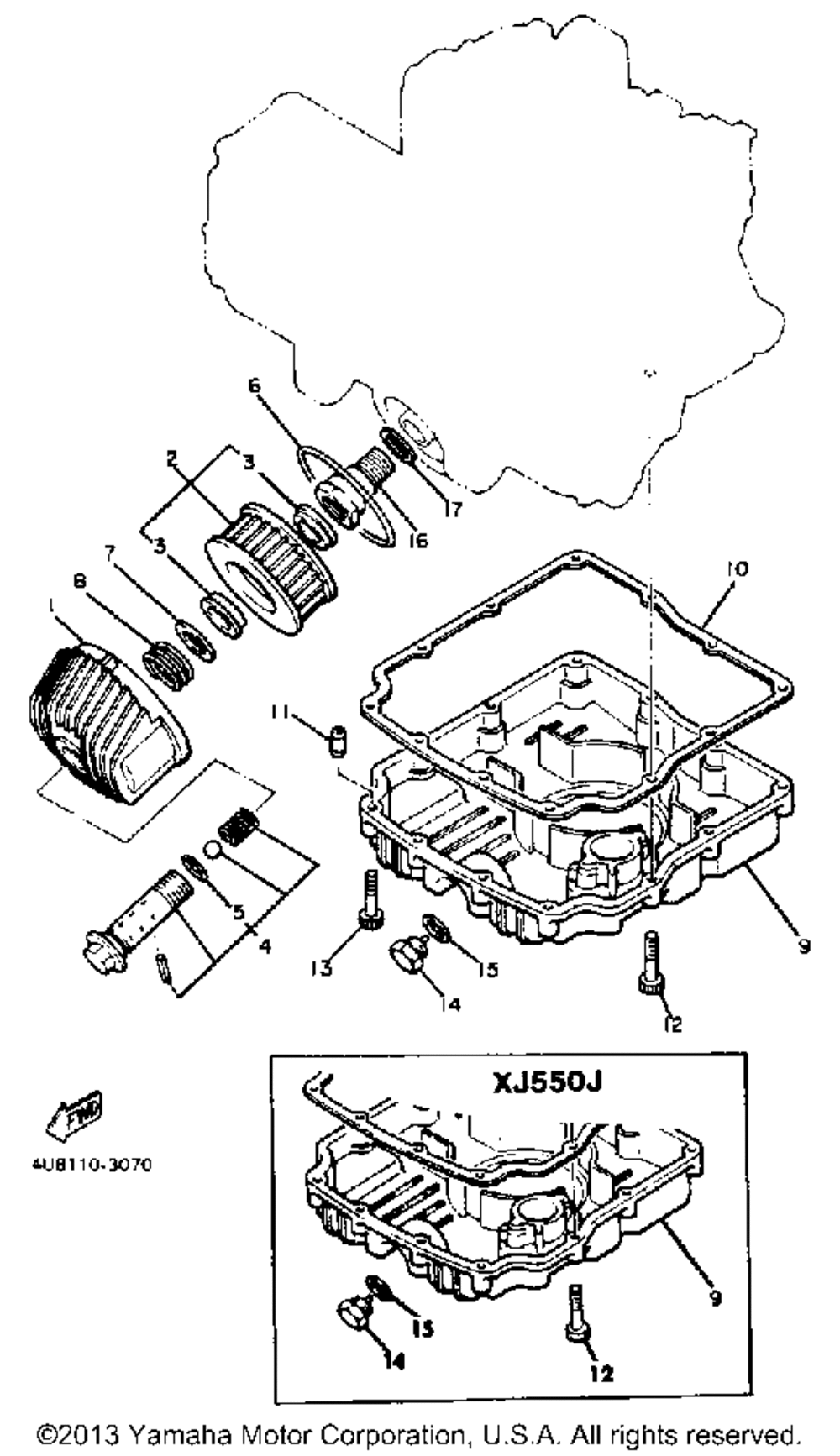 Oil cleaner xj550j k