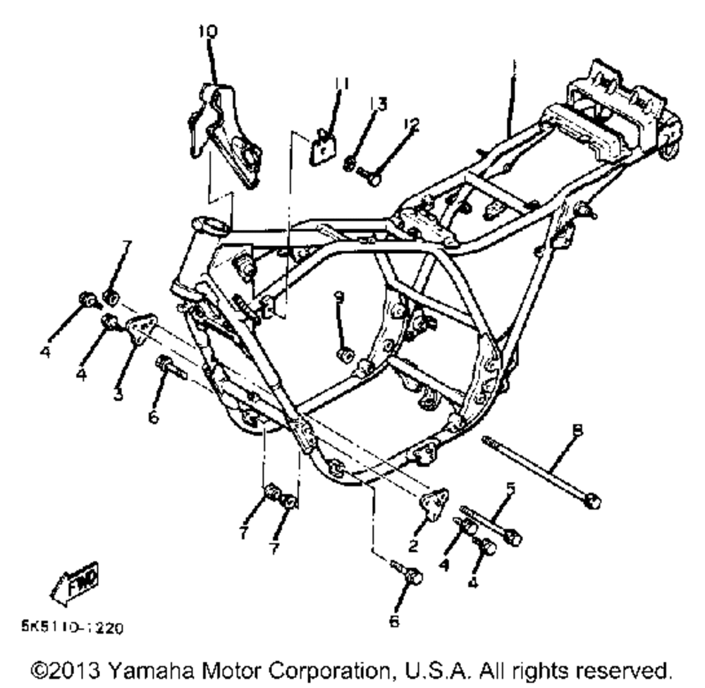 Frame xj550h j k