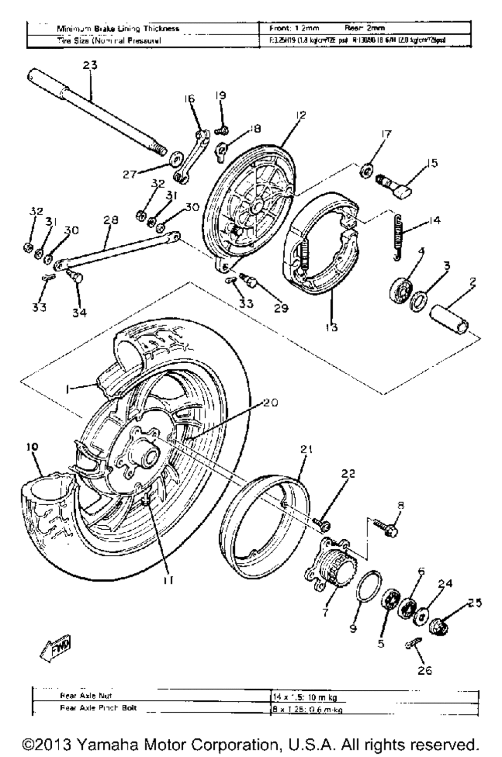 Rear wheel