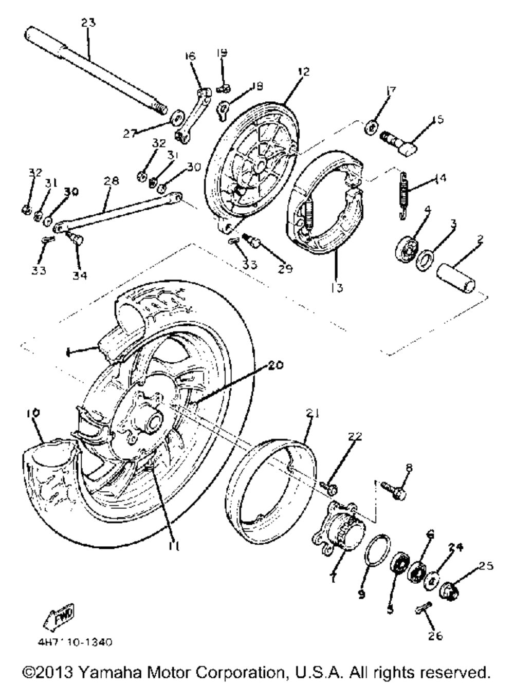 Rear wheel