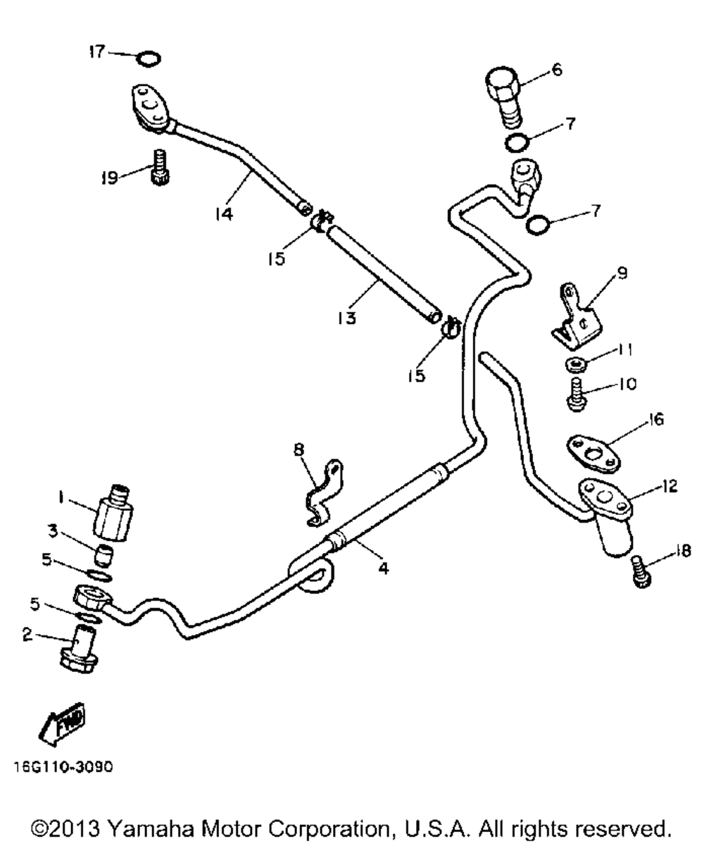 Oil pipe for turbo