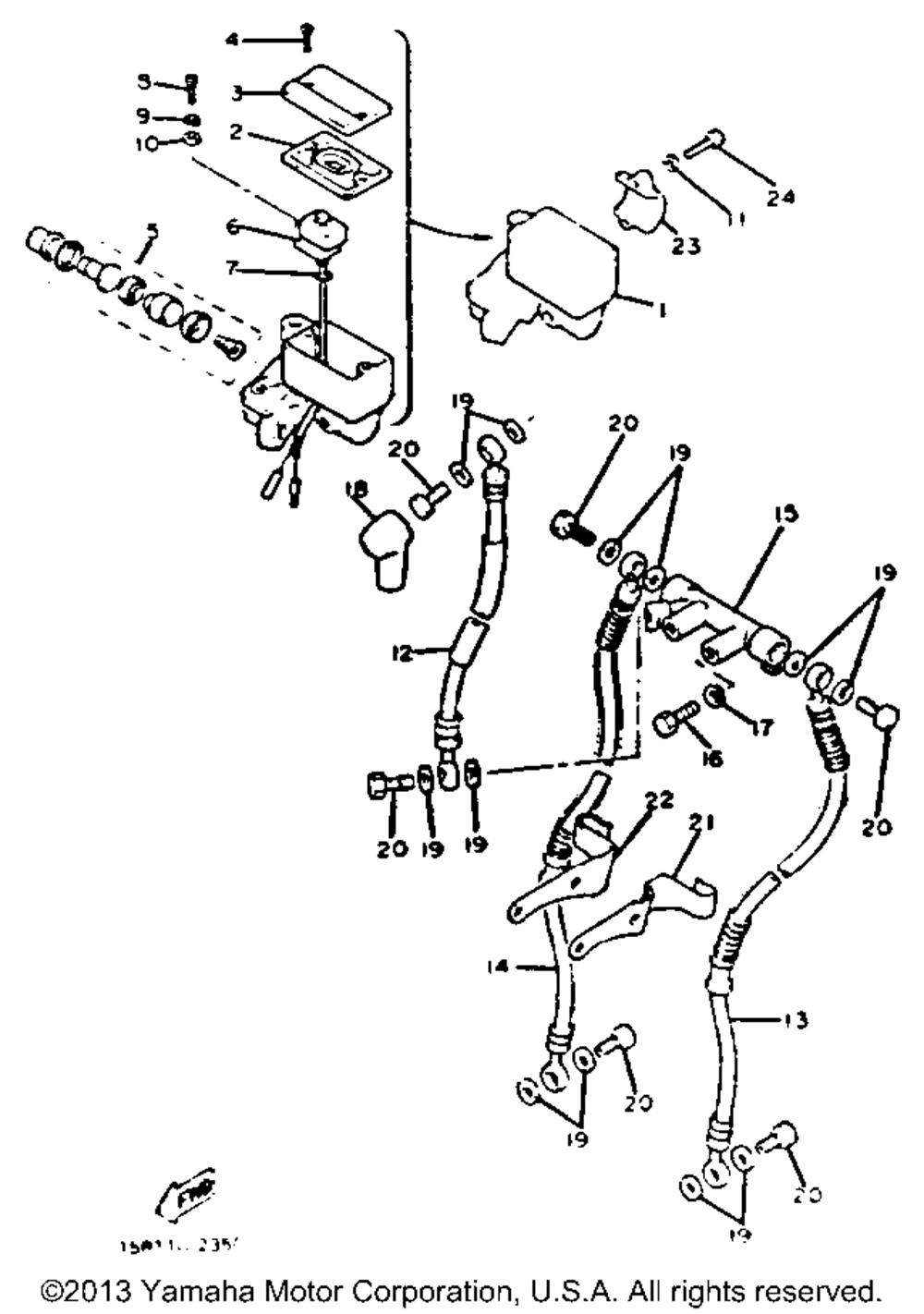 Front master cylinder