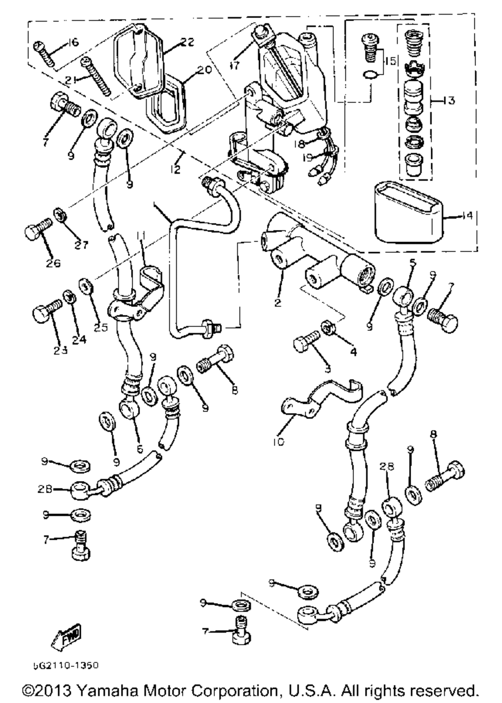 Front master cylinder