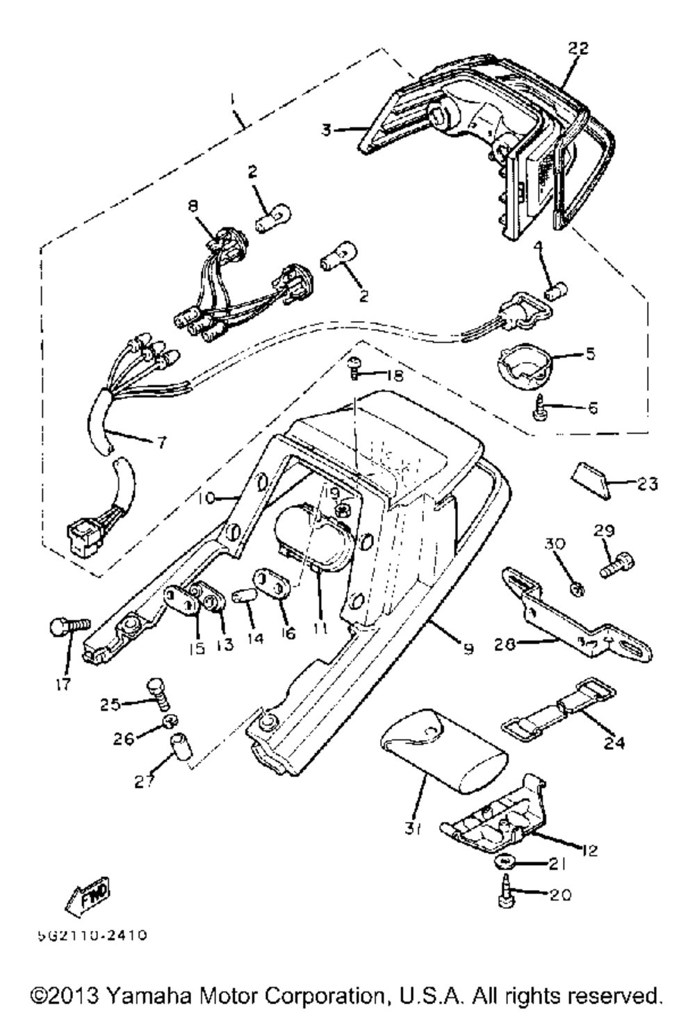 Taillight tail cover tool