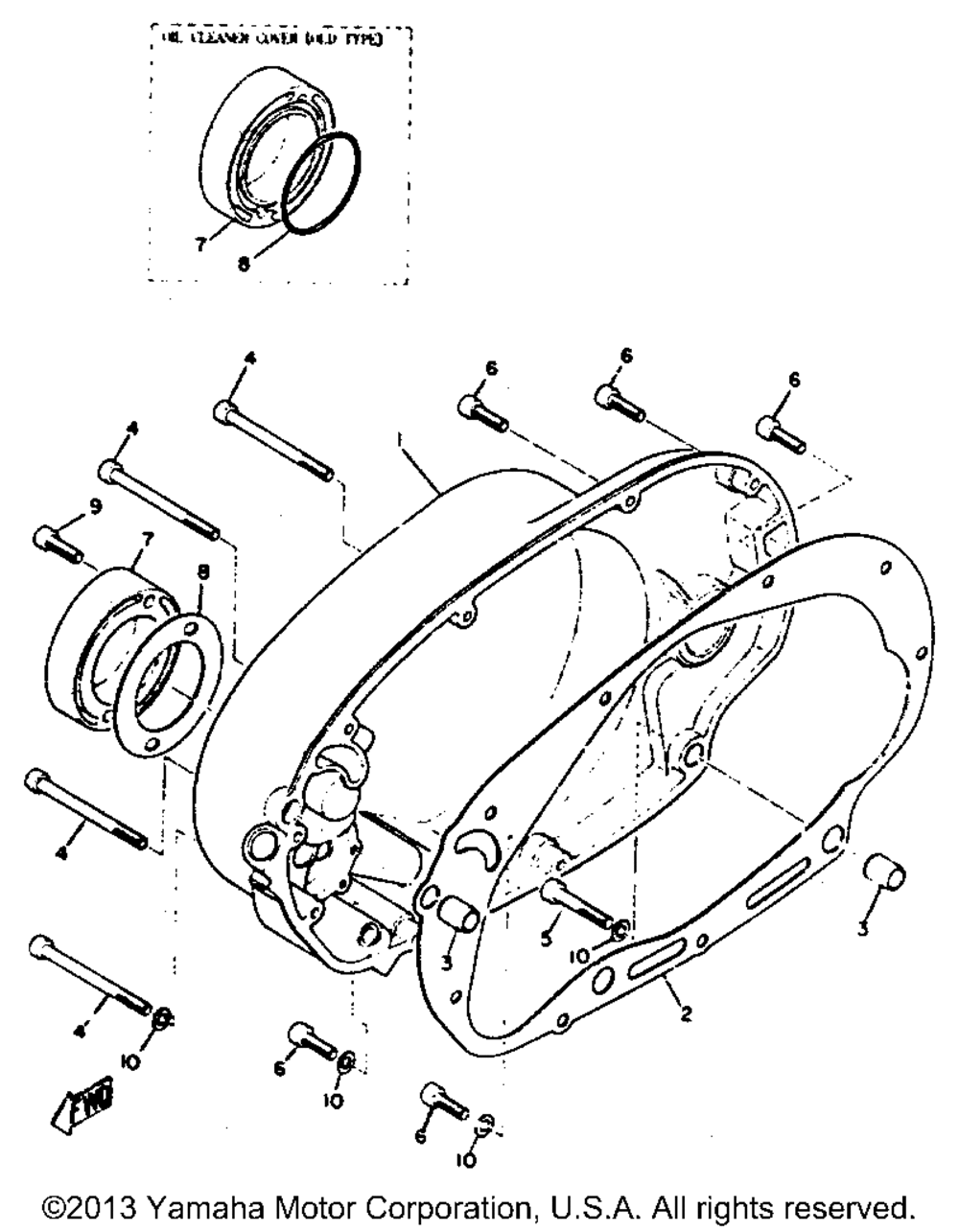 Crankcase cover (right)