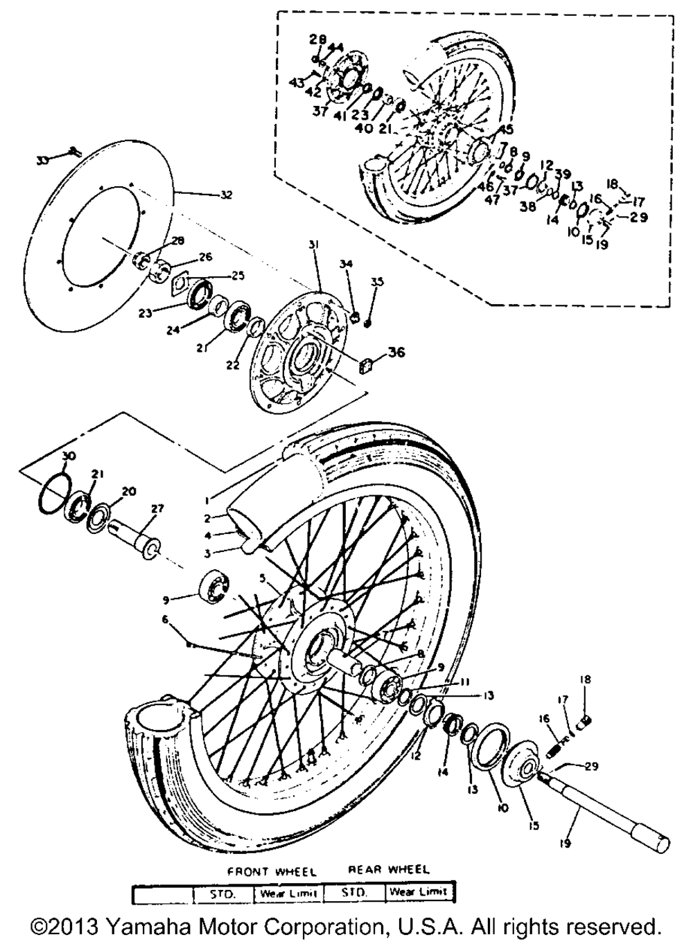 Front wheel (xs2) tx650