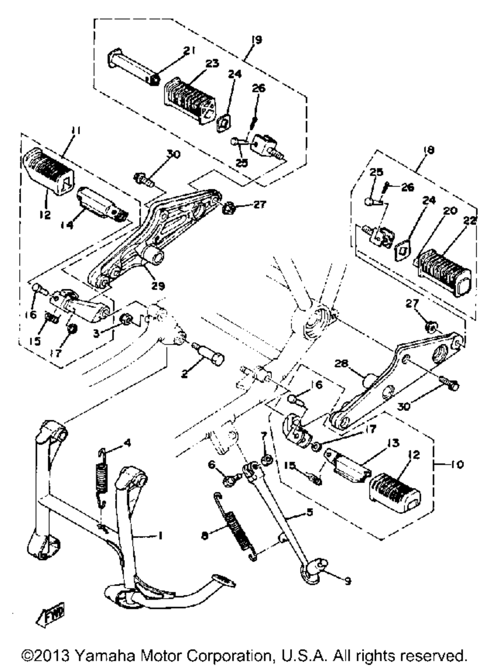 Stand - footrest