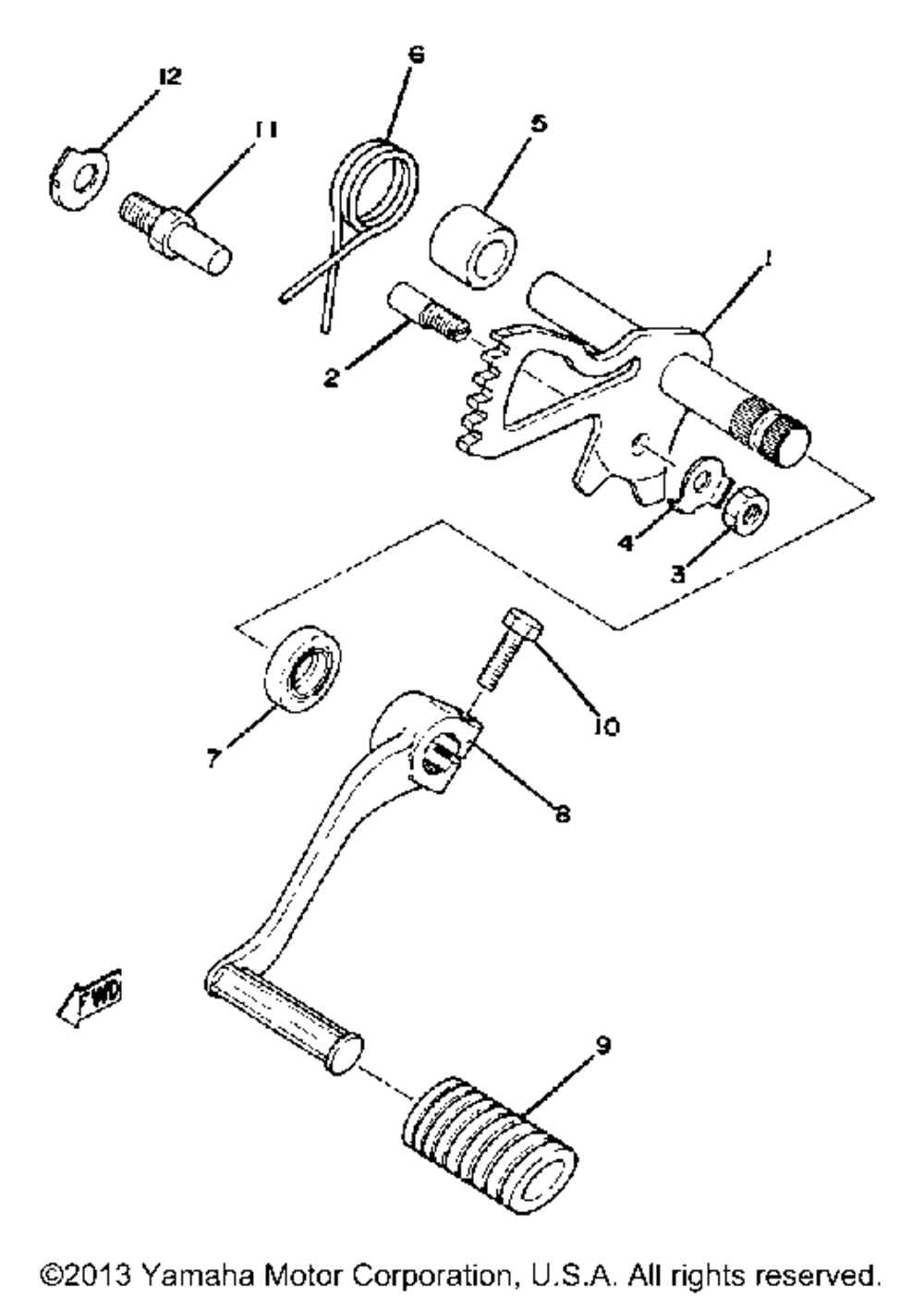 Shift shaft