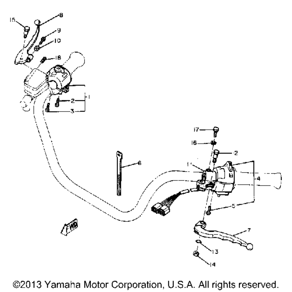 Handle switch lever