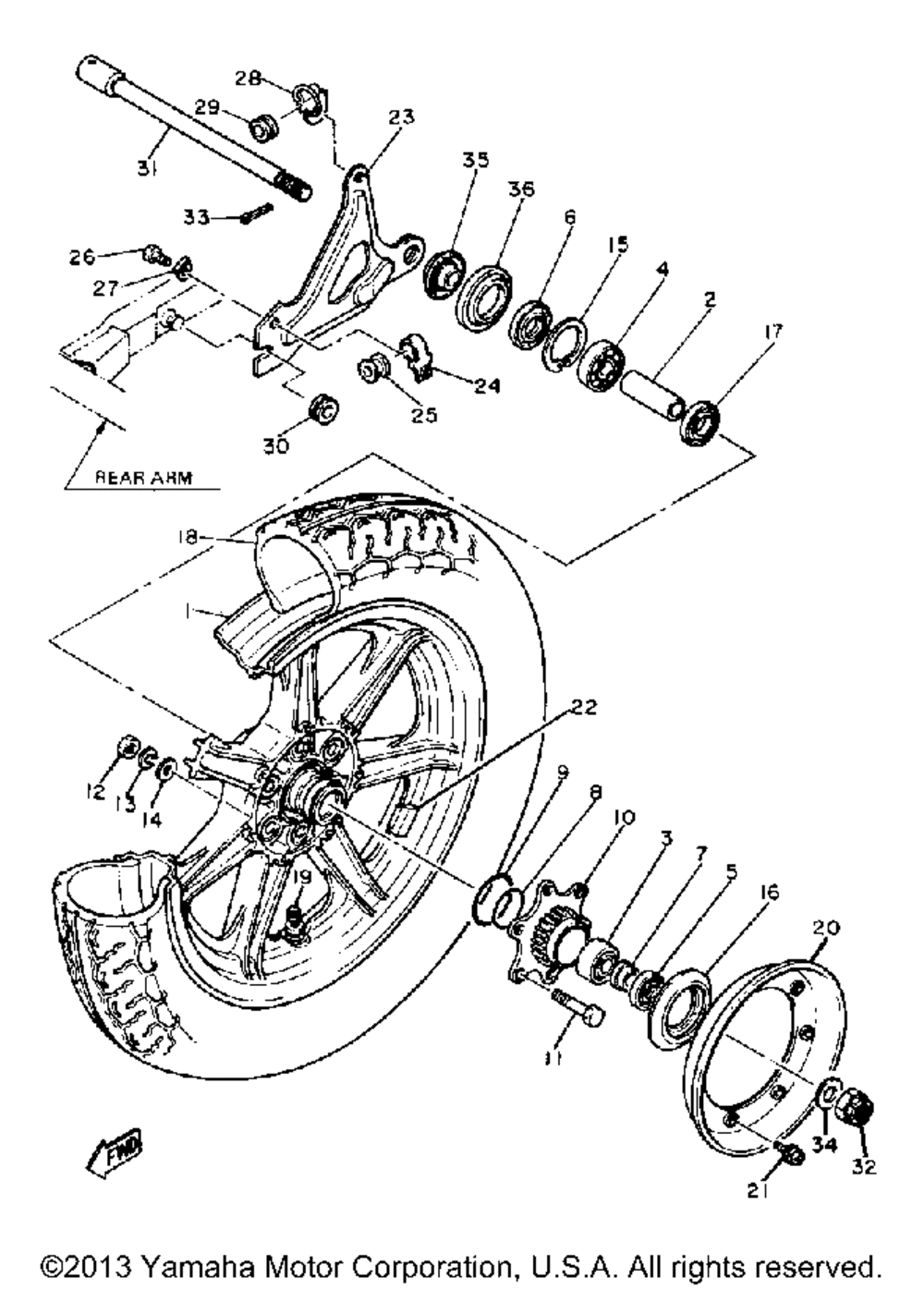 Rear wheel