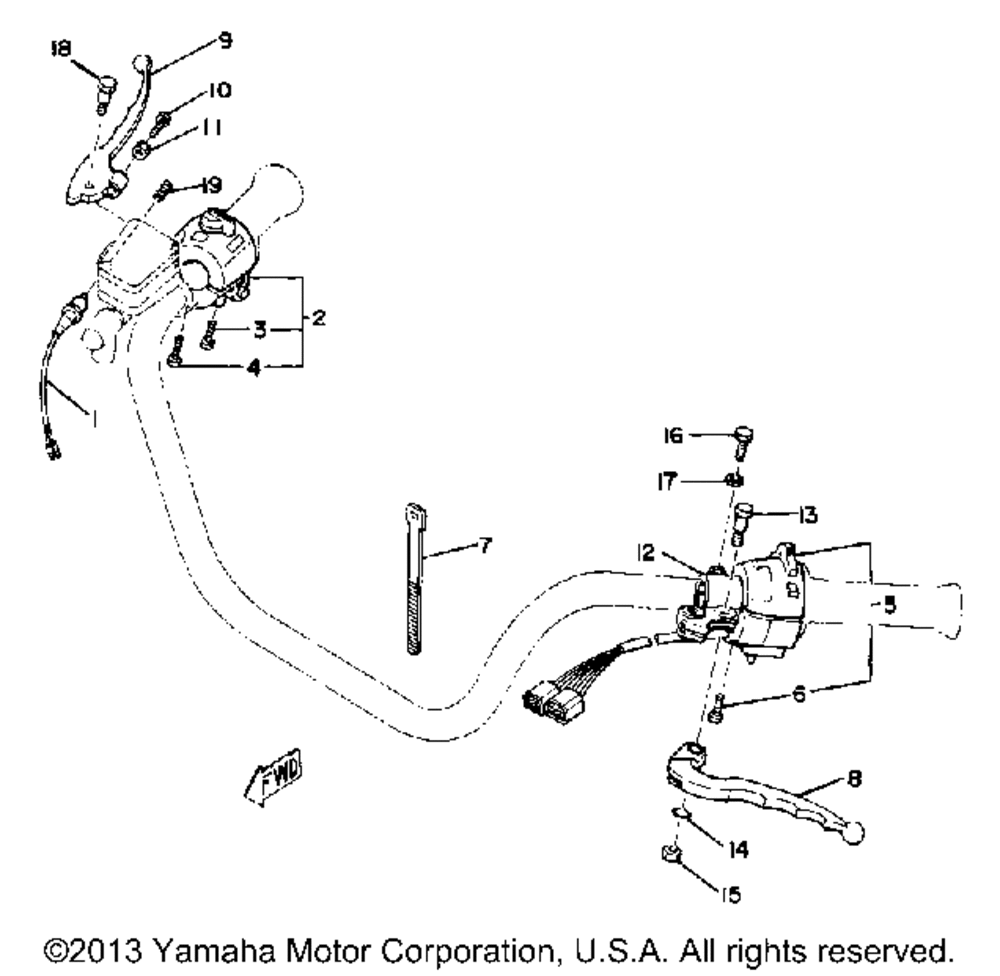 Handle switch lever