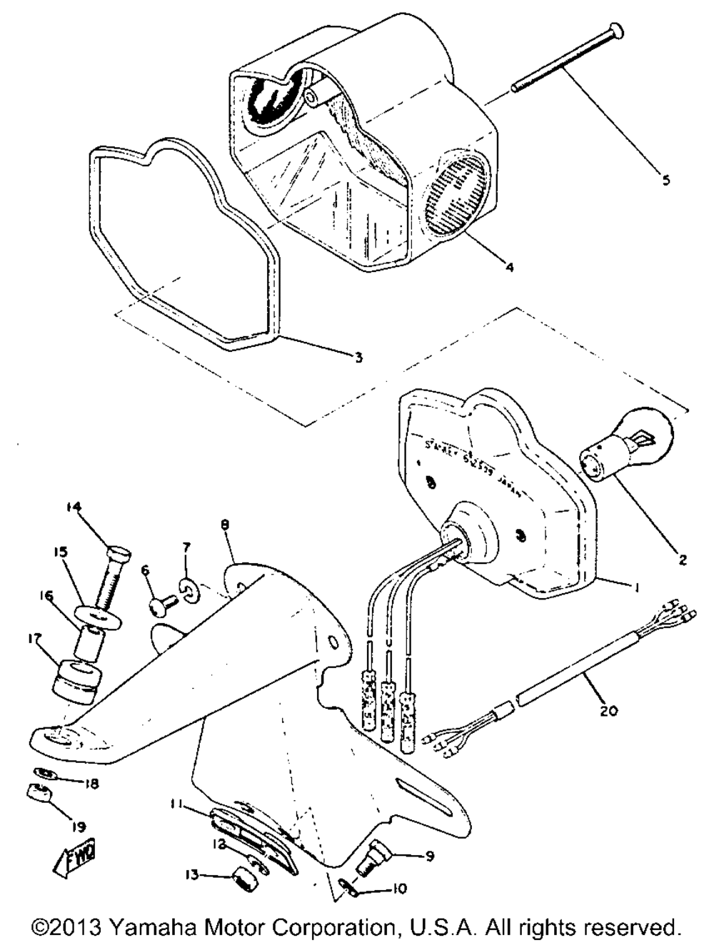 Tail lamp (xs1)