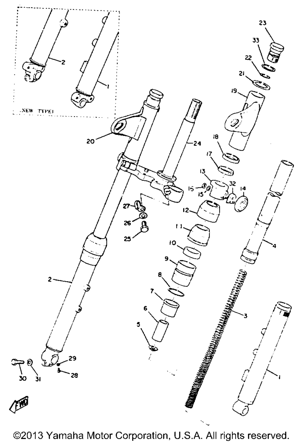 Front fork (xs1b)