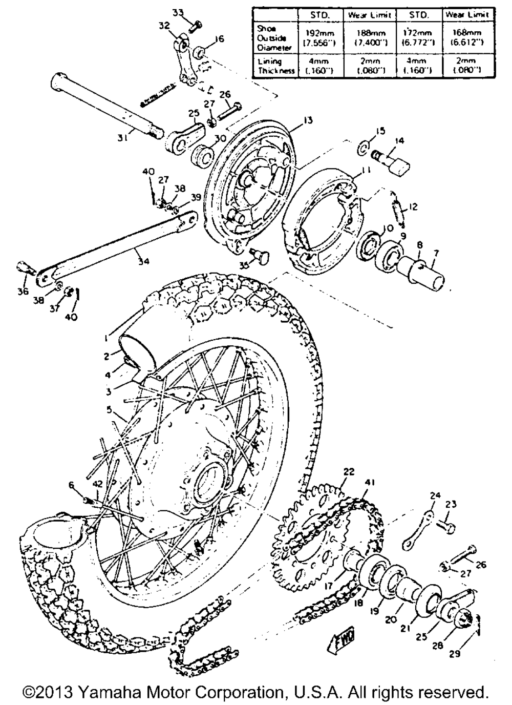 Rear wheel