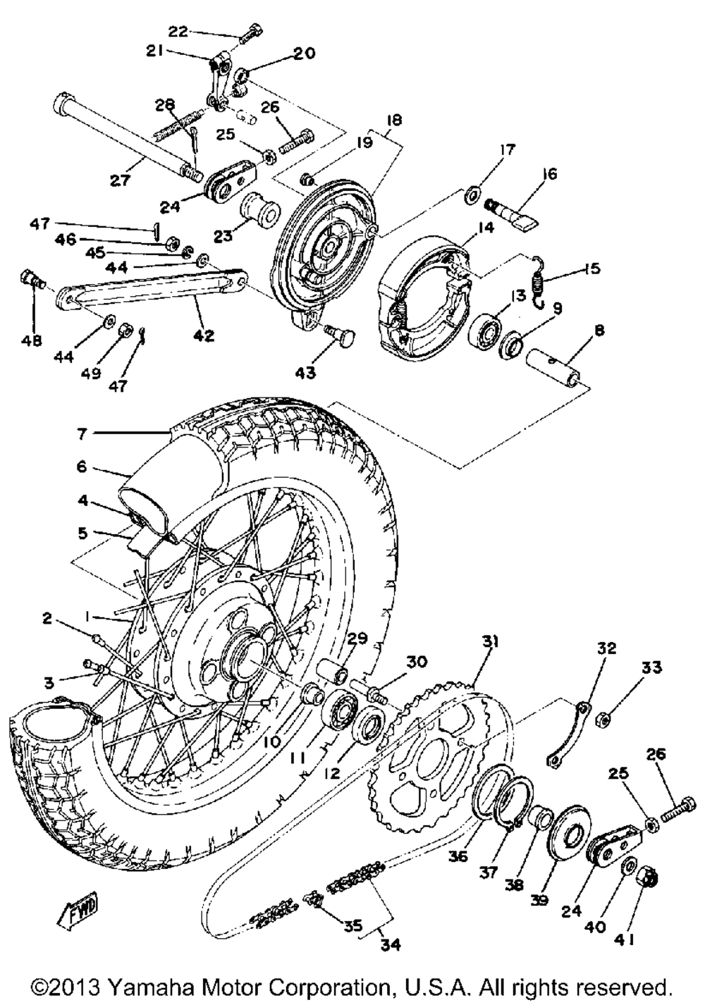 Rear wheel