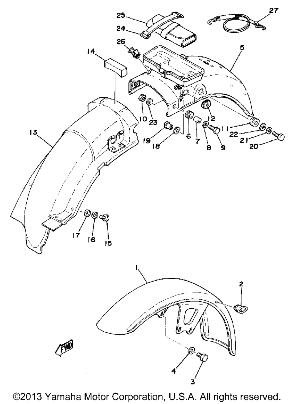 Front fender - rear fender