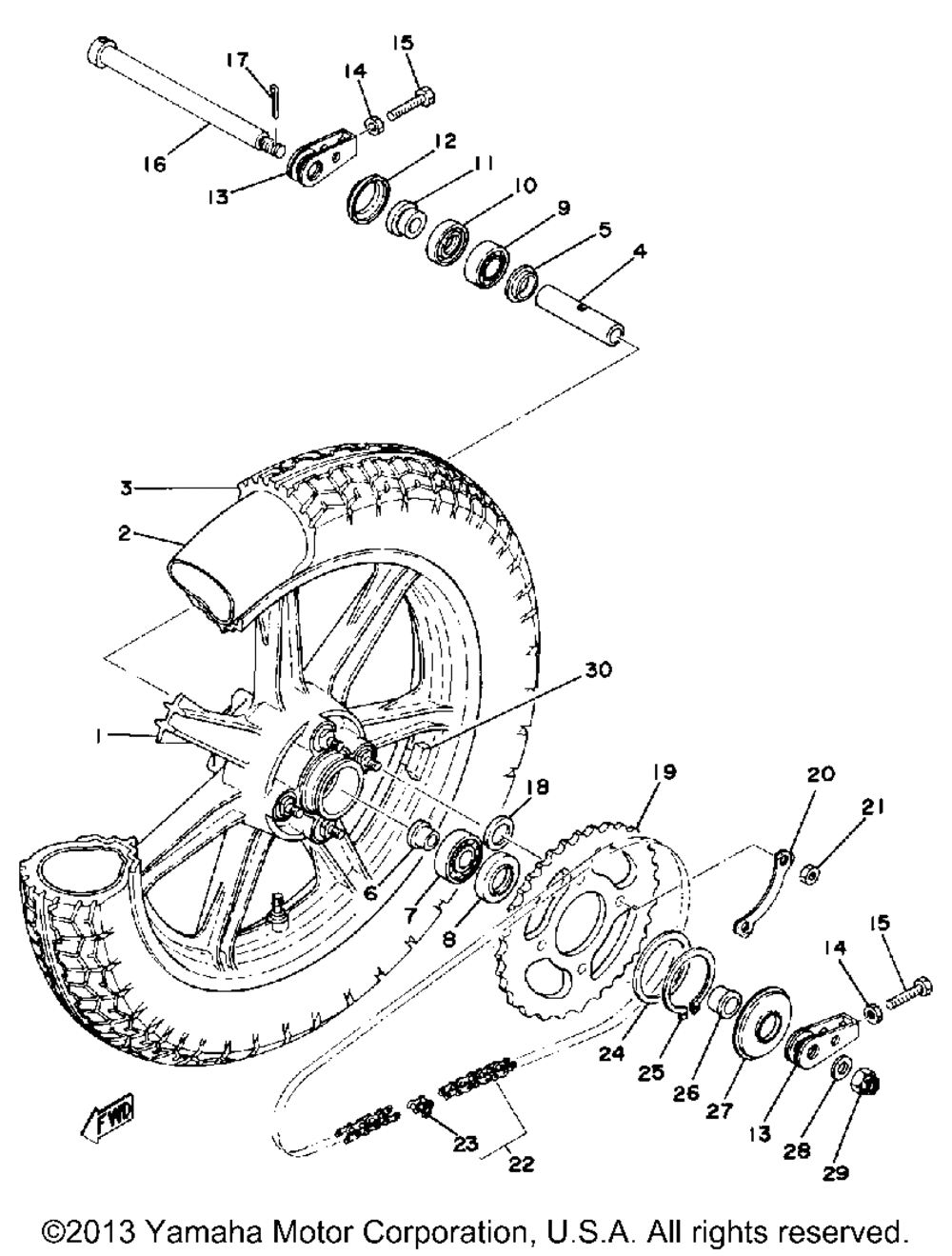 Rear wheel