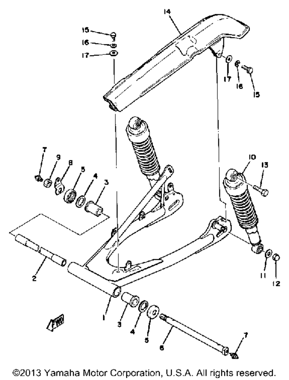 Rear arm - rear cushion