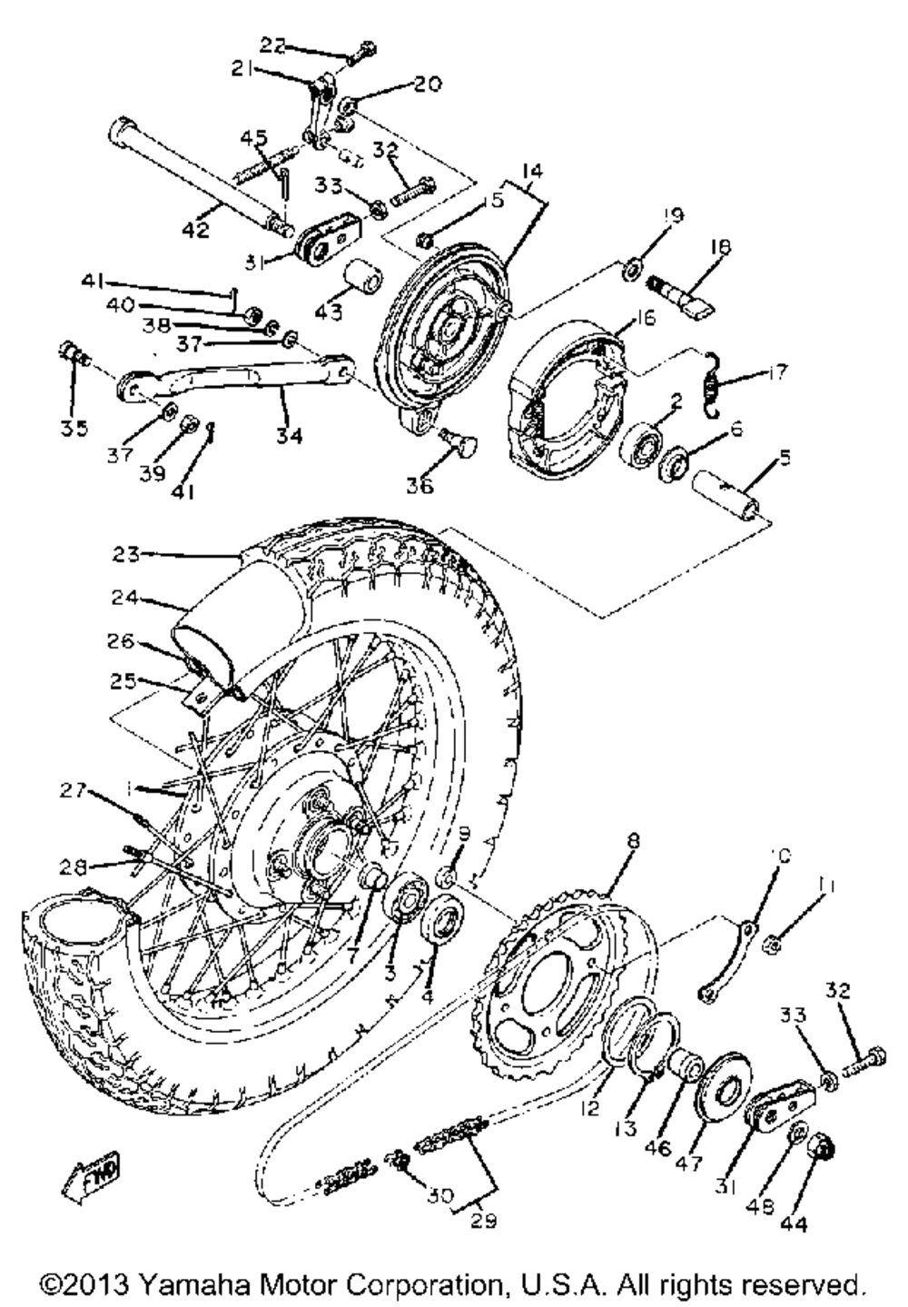 Rear wheel