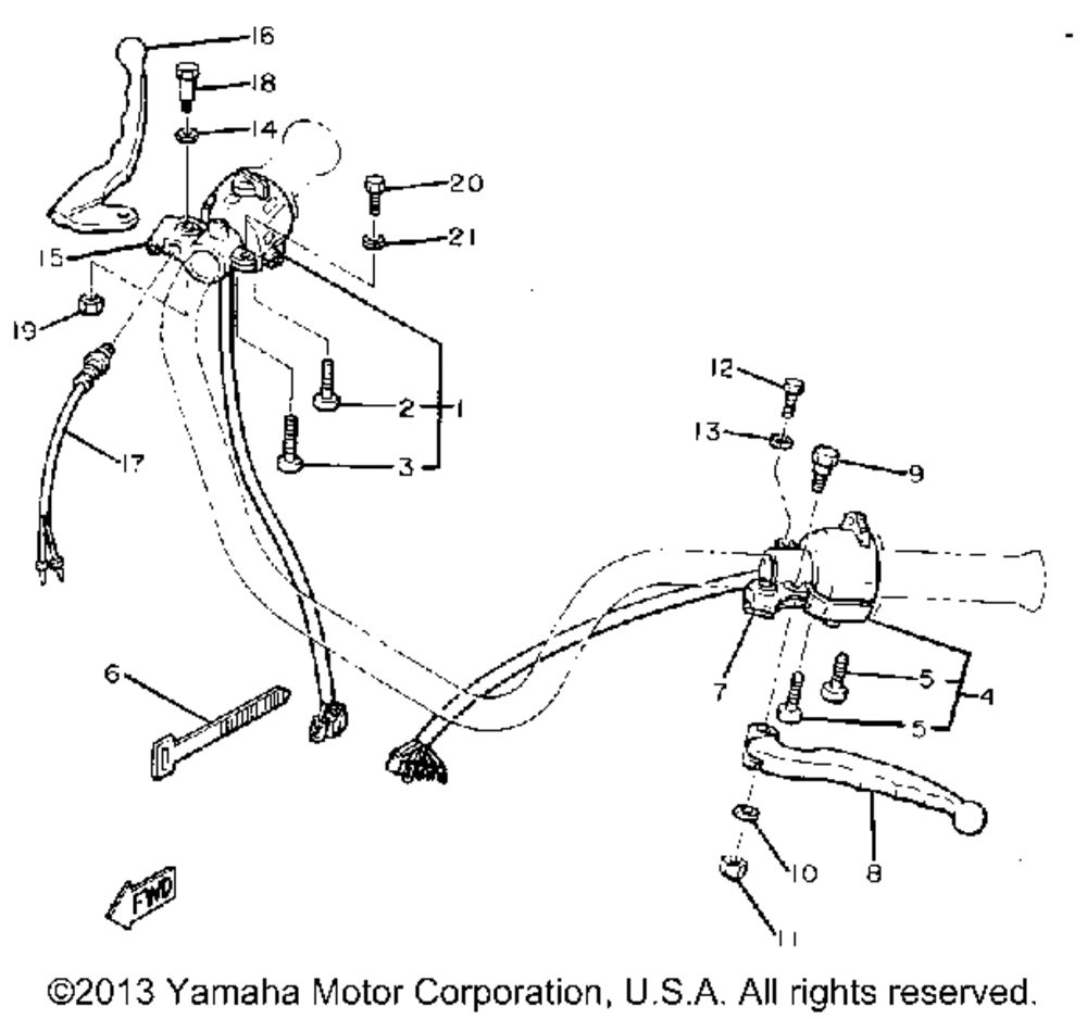 Handleswitch lever