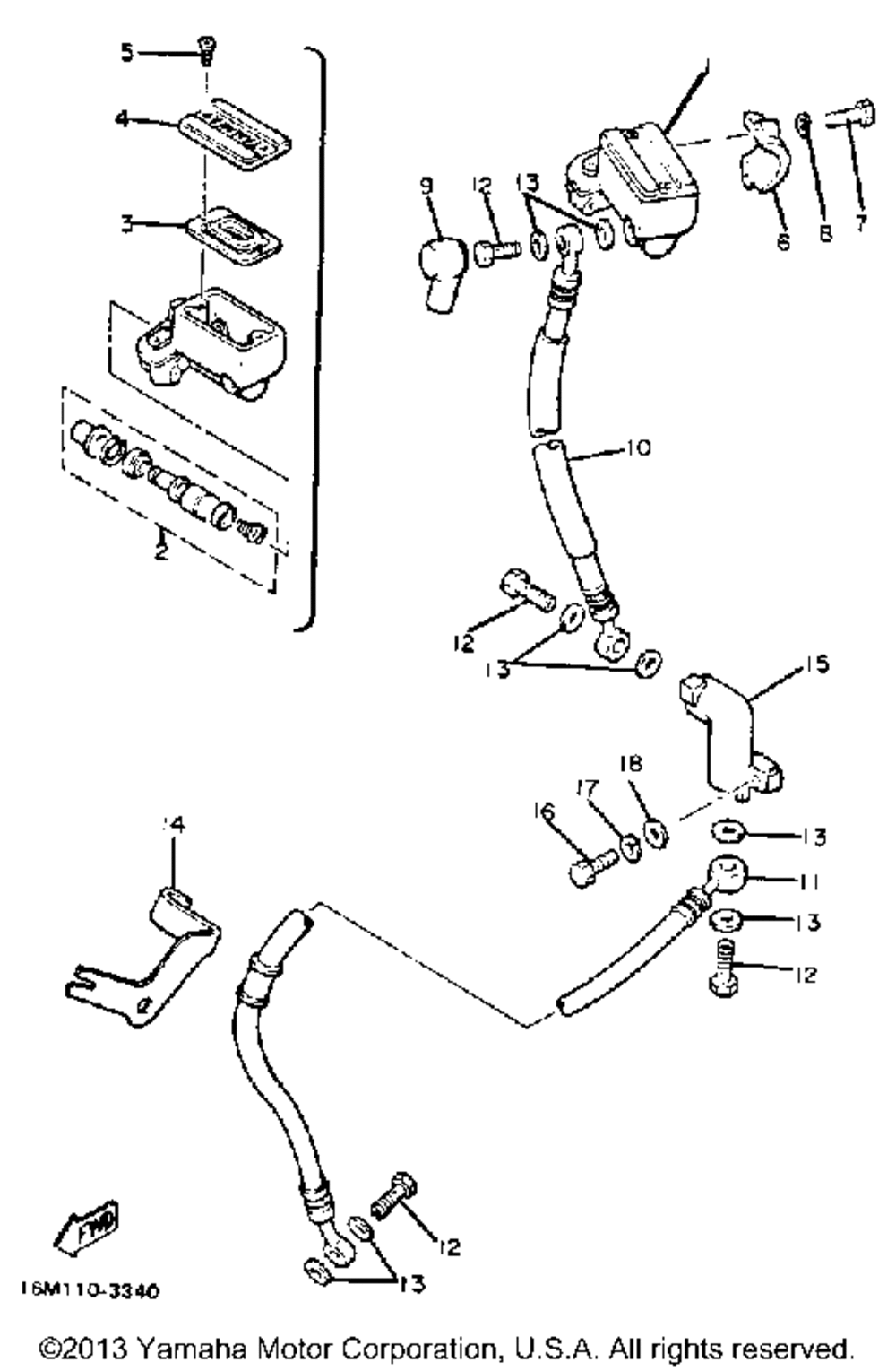 Front master cylinder