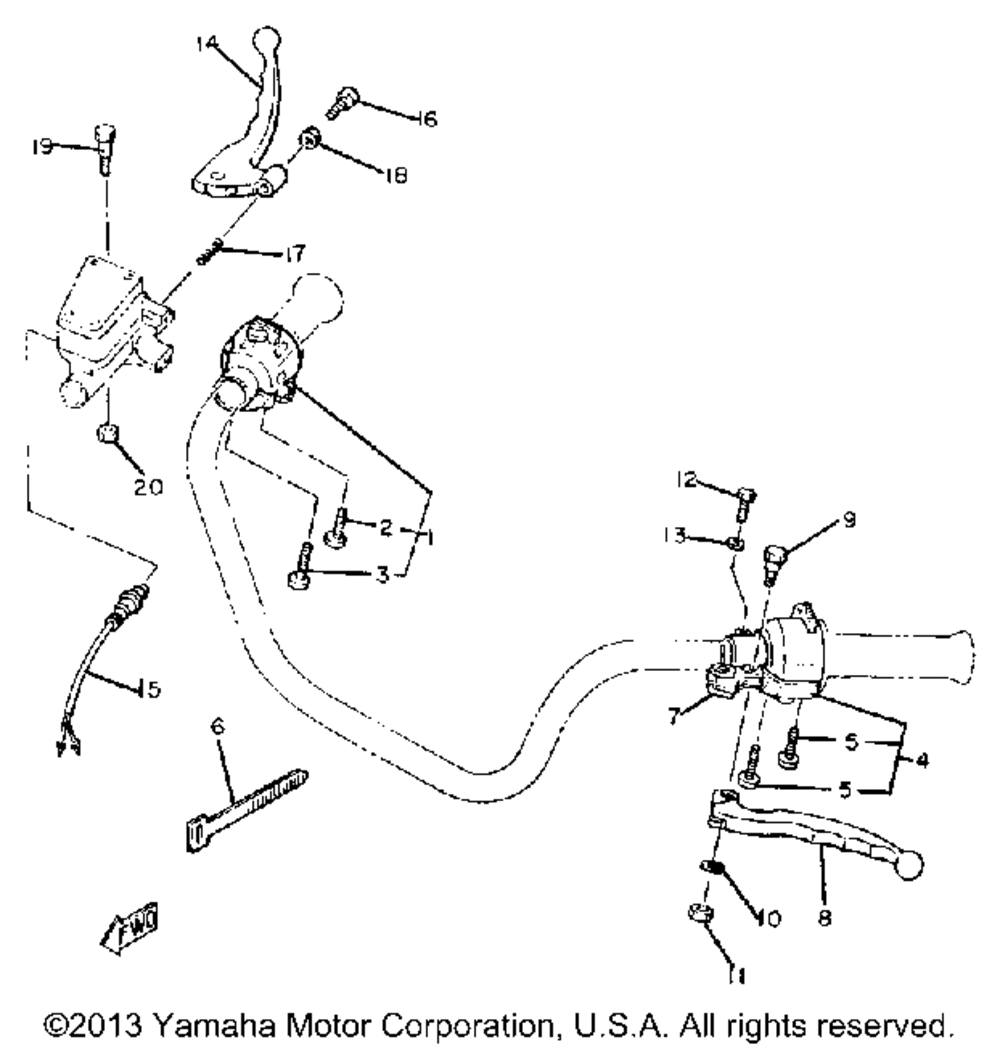 Handle switch lever