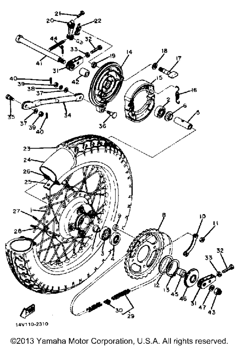 Rear wheel