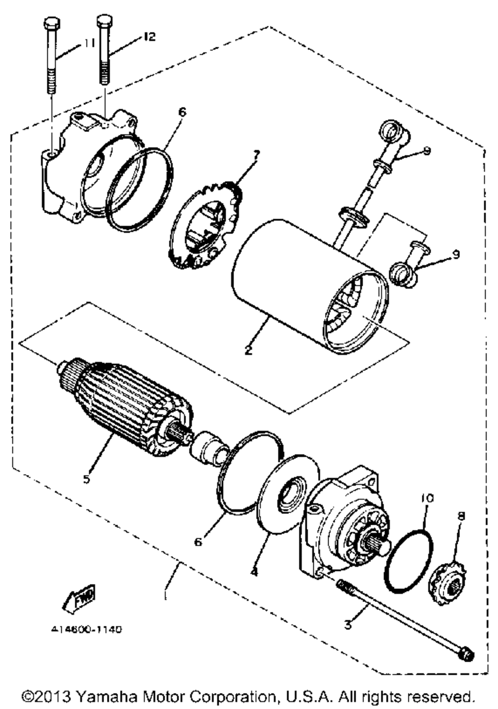 Starting motor