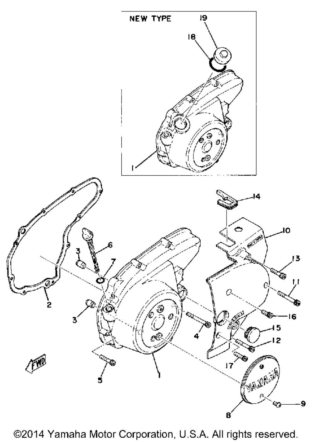 Crankcase cover (left)