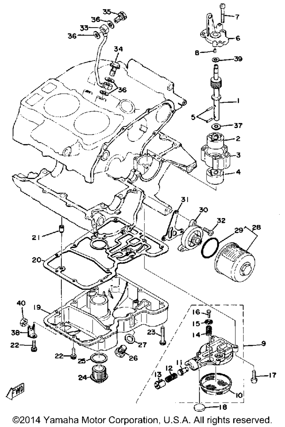 Oil pump - oil cleaner