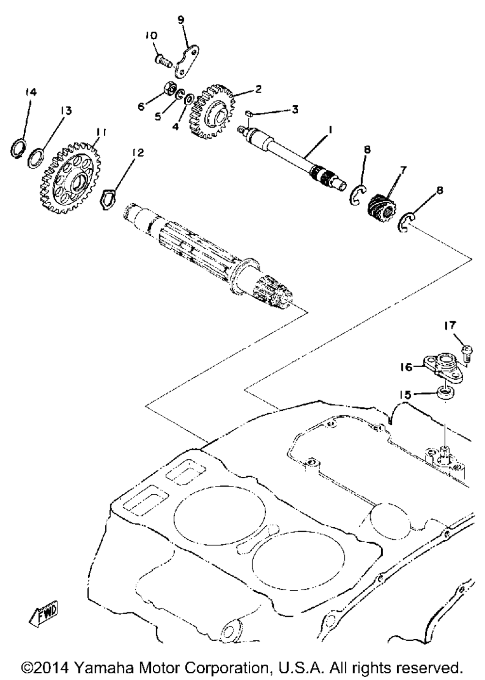 Tachometer gear