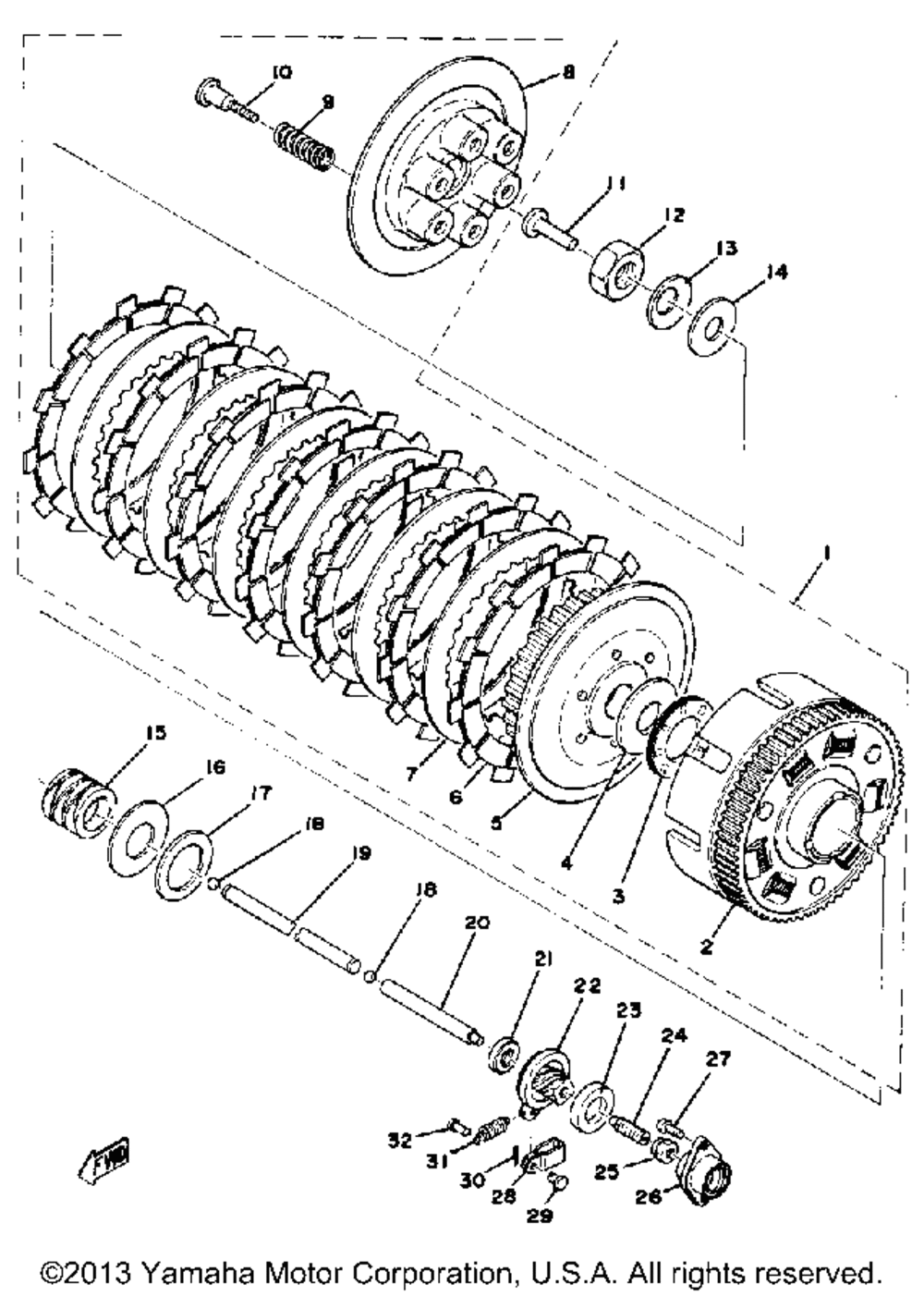 Clutch xs650d e e006501~ f