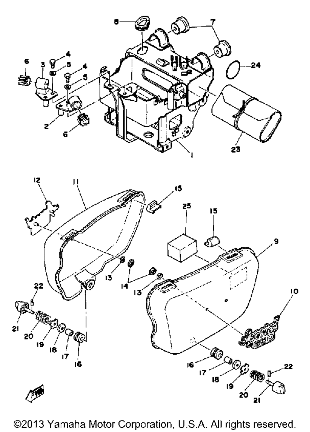 Side cover-battery box