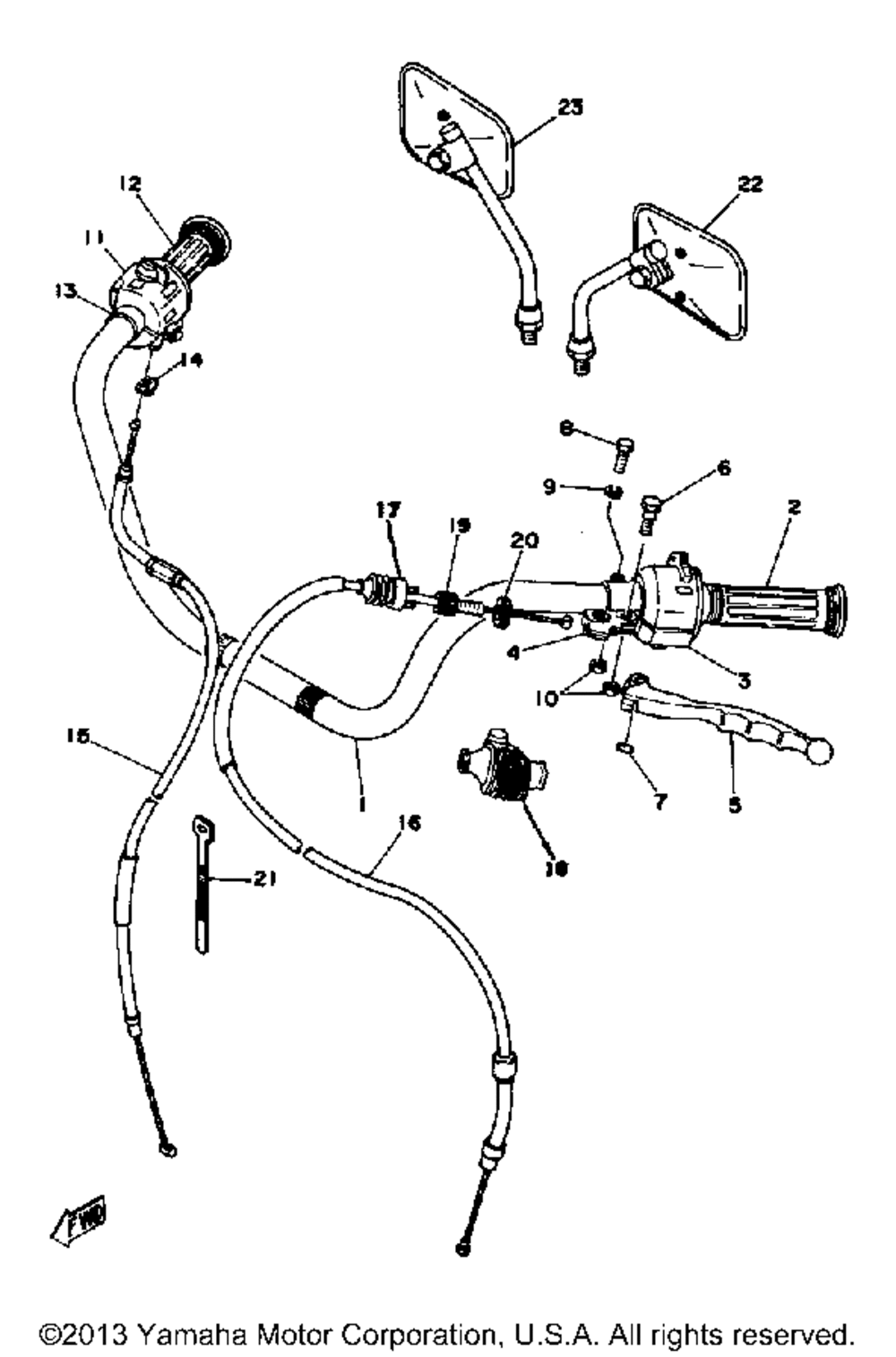 Handle wire