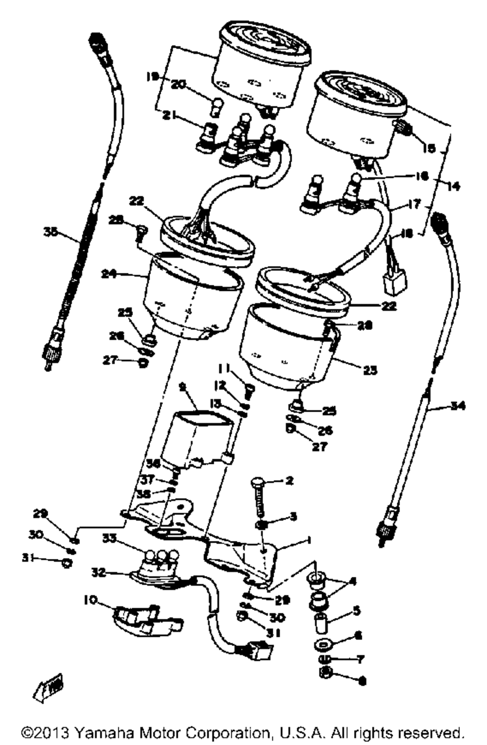 Speedometer tachometer