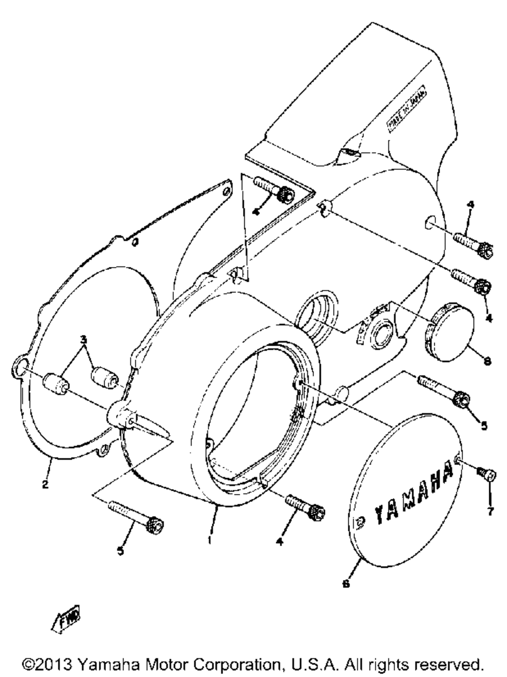 Crankcase cover left