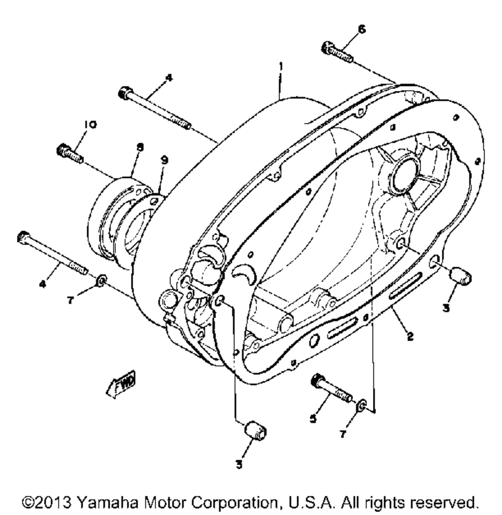 Crankcase cover right