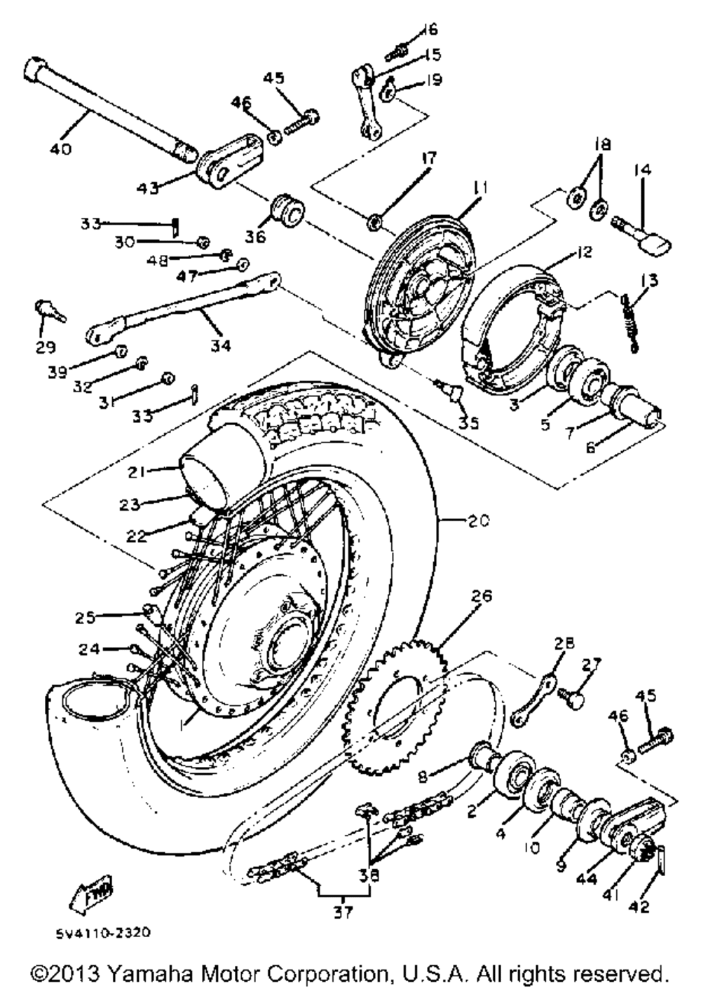 Rear wheel