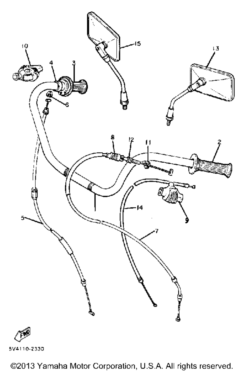 Handlebar cable