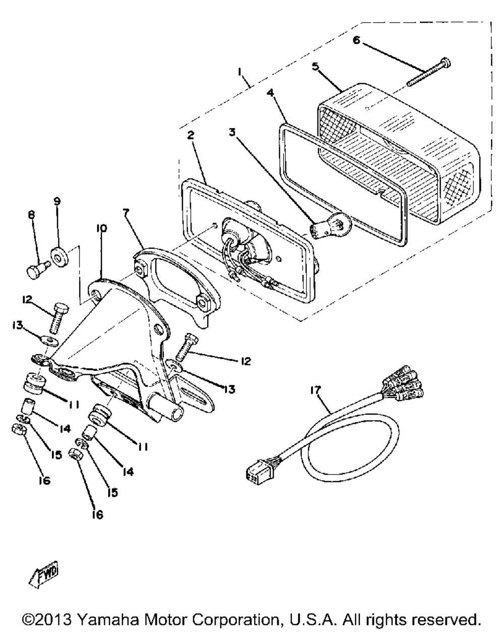 Tail lamp (xs750-2d)