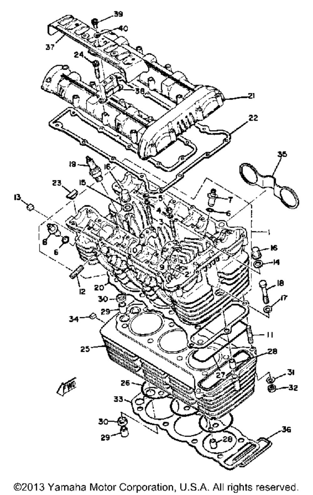 Cylinder head cylinder