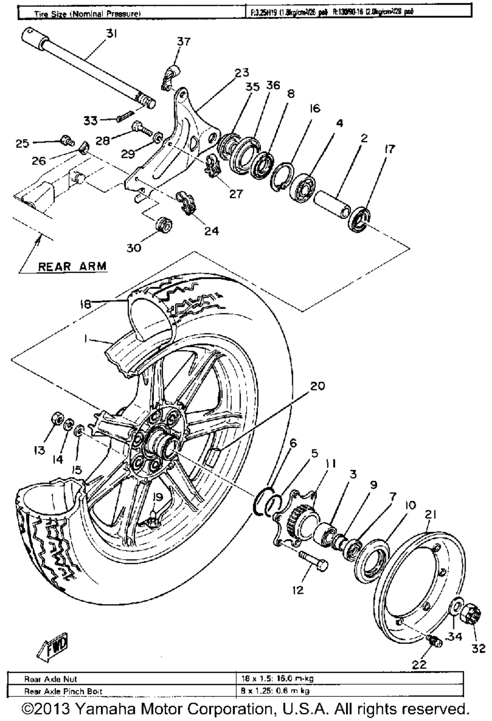 Rear wheel