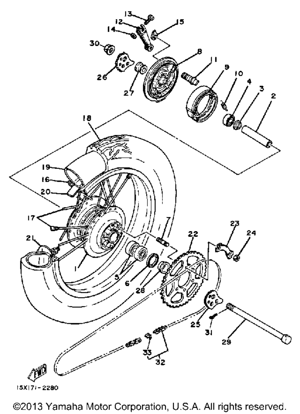 Rear wheel