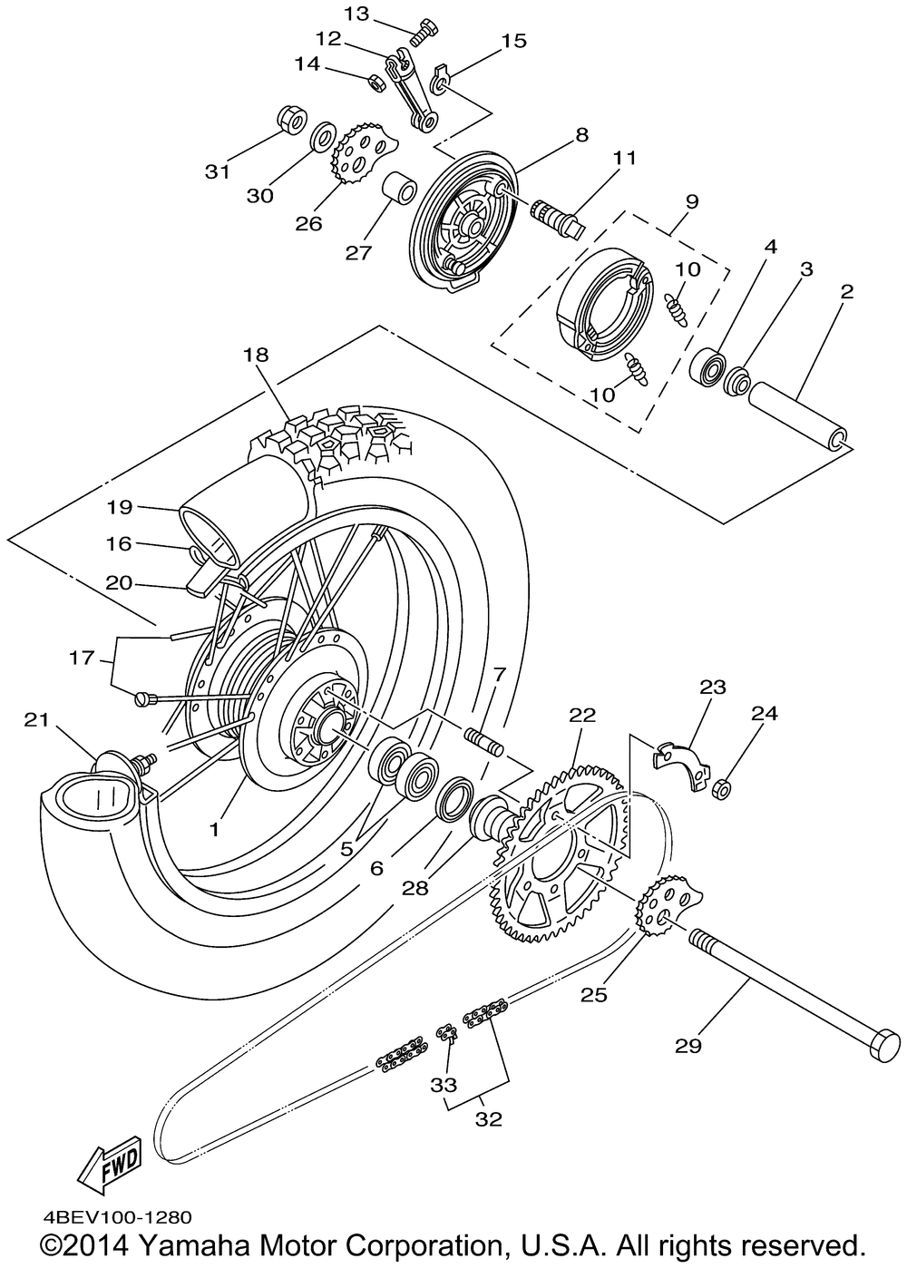 Rear wheel