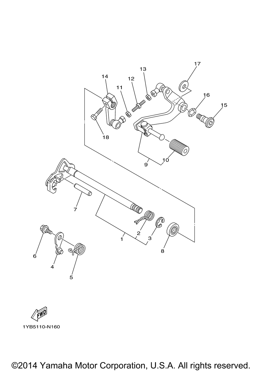 Shift shaft